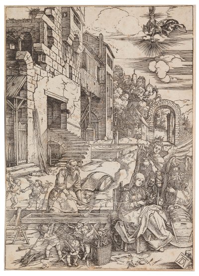 Le séjour de la Sainte Famille en Égypte, de La Vie de la Vierge, vers 1504 - Albrecht Dürer