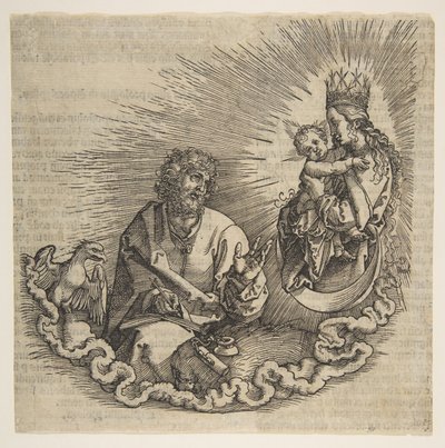 La Vierge apparaissant à Saint Jean, Frontispice de l