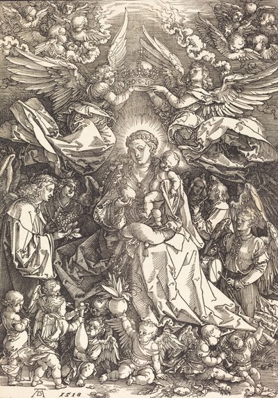 La Vierge entourée de nombreux anges, 1518 - Albrecht Dürer