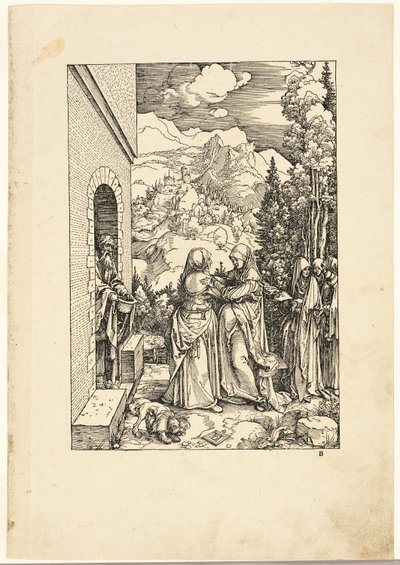 La Visitation, de La Vie de la Vierge - Albrecht Dürer