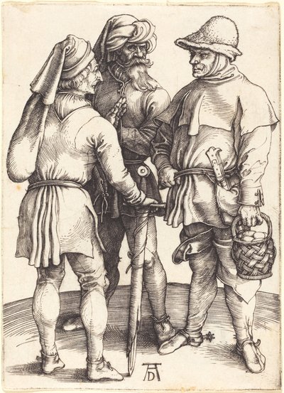 Trois Paysans en Conversation - Albrecht Dürer