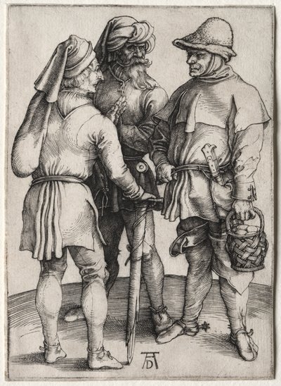 Trois paysans en conversation, vers 1497 - Albrecht Dürer