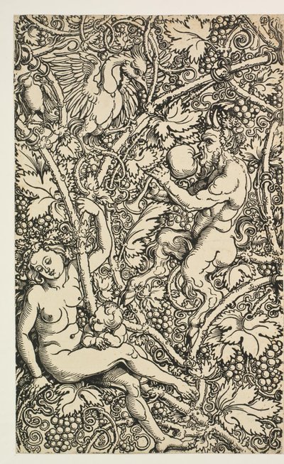 Deux dessins pour tapisserie avec famille de satyres - Albrecht Dürer