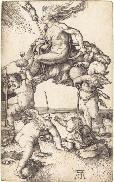 Sorcière chevauchant une chèvre - Albrecht Dürer
