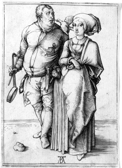 Un cuisinier et sa femme, vers 1496 - Albrecht Dürer