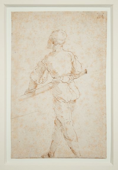 Un homme avec une rame - Albrecht Dürer