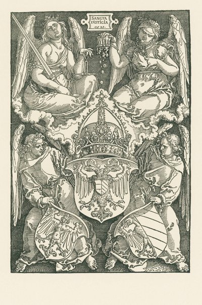 Allégorie avec les armoiries de l