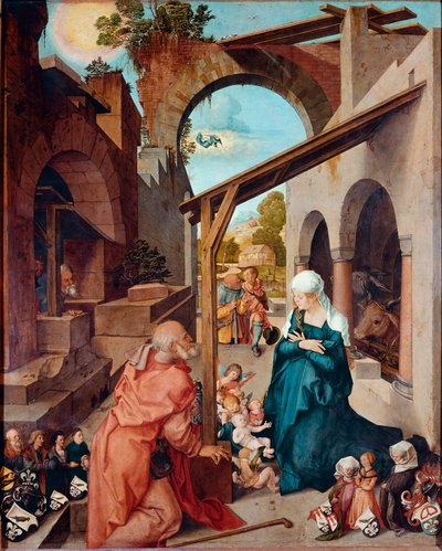 Retable Paumgartner : Nativité - Albrecht Dürer