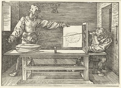 Artiste dessinant un luth - Albrecht Dürer or Duerer