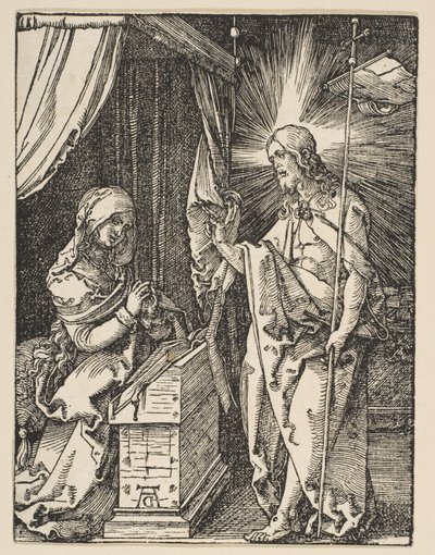 Le Christ apparaissant à sa mère, de la Petite Passion, vers 1510 - Albrecht Dürer