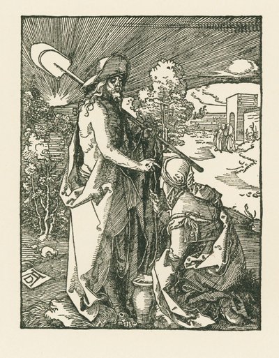 Le Christ apparaissant à Marie-Madeleine - Noli Me Tangere, vers 1510 (gravure sur bois) - Albrecht Dürer or Duerer