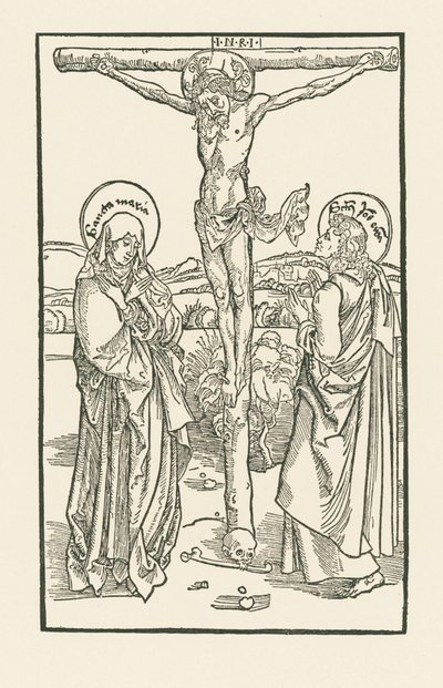 Le Christ en croix avec Marie, la Vierge et saint Jean - Albrecht Dürer or Duerer