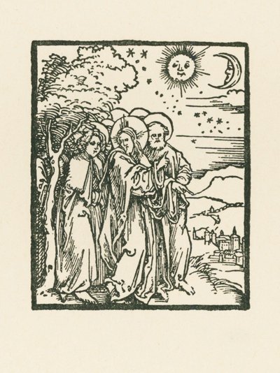 Le Christ montre à ses disciples les signes dans le ciel - Albrecht Dürer or Duerer