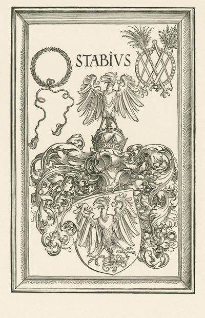 Armoiries de Johannes Stabius, vers 1514 (gravure sur bois) - Albrecht Dürer or Duerer