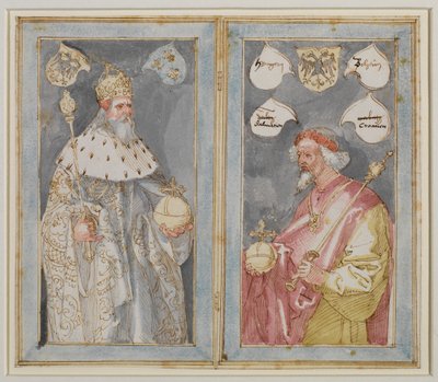 Empereurs Charlemagne et Sigismond, vers 1507 - 1510 - Albrecht Dürer