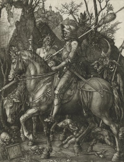 Chevalier, la mort et le diable - Albrecht Dürer