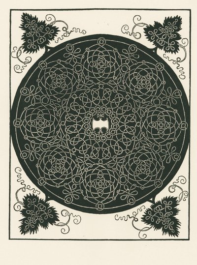 Nœud avec une longue pièce centrale hexagonale et des volutes rondes - Albrecht Dürer or Duerer