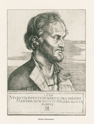 Philipp Melanchthon. 1526 (gravure) - Albrecht Dürer or Duerer