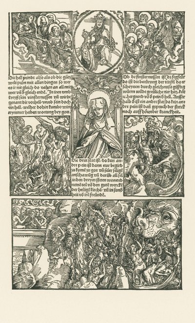 Sainte Birgitta et la Vierge intercédant pour les damnés - Albrecht Dürer or Duerer