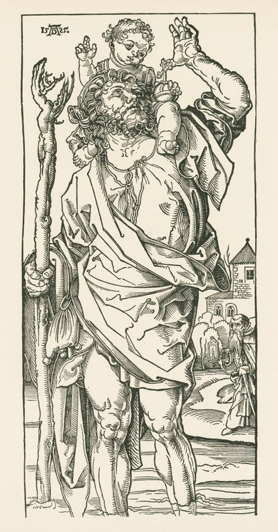 Saint Christophe. Nuremberg, vers 1500-05 (gravure sur bois) - Albrecht Dürer or Duerer