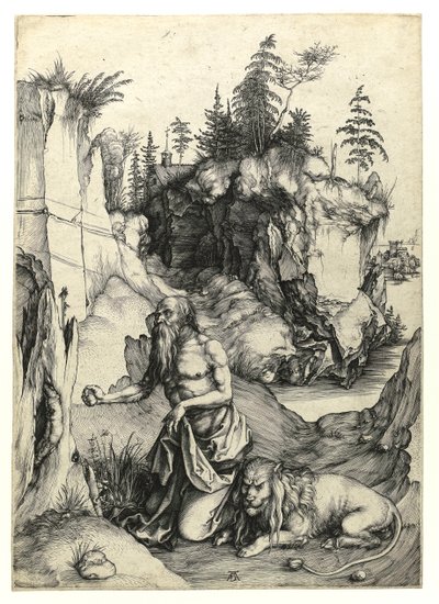 Saint Jérôme pénitent, vers 1497 (gravure au burin) - Albrecht Dürer