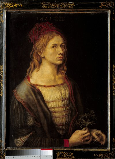 Autoportrait avec un chardon - Albrecht Dürer