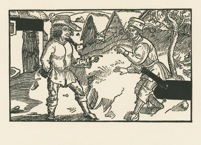 Syrus et Chrémès, vers 1492-93 (gravure sur bois) - Albrecht Dürer or Duerer