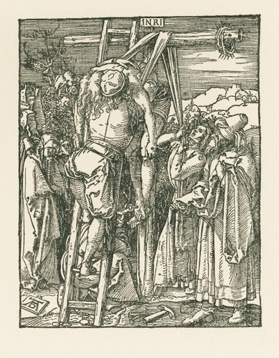 La descente de croix, vers 1509-10 (gravure sur bois) - Albrecht Dürer or Duerer