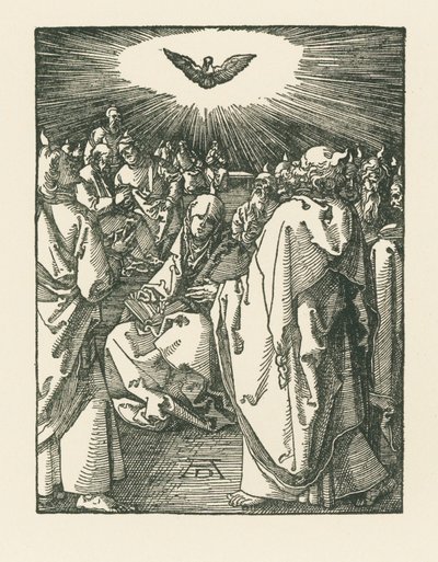 La descente du Saint-Esprit, vers 1510 (gravure sur bois) - Albrecht Dürer or Duerer