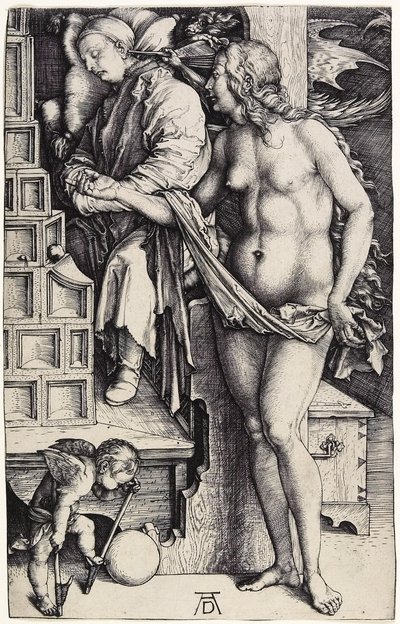 Le Rêve, c.1500 (gravure) - Albrecht Dürer