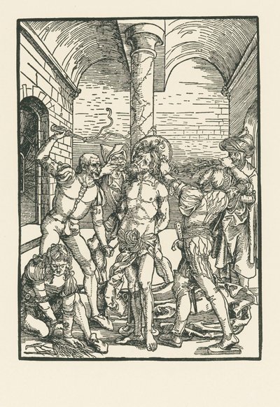 La Flagellation, vers 1500 (gravure sur bois) - Albrecht Dürer or Duerer