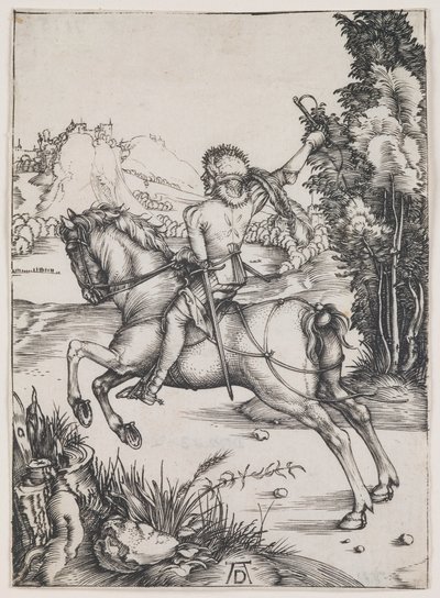Le Petit Courrier, vers 1496 (gravure) - Albrecht Dürer or Duerer
