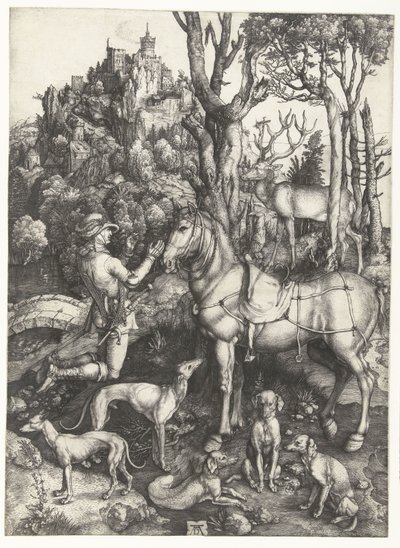 La Vision de Saint Eustache - Albrecht Dürer or Duerer