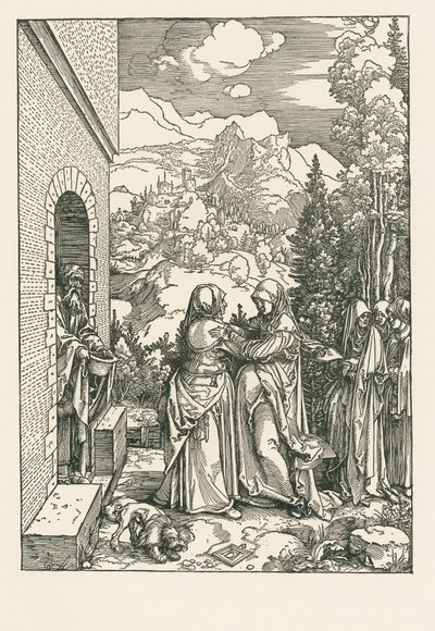 La Visitation - Sainte Marie visite Sainte Elisabeth, vers 1503-04 (gravure sur bois) - Albrecht Dürer or Duerer