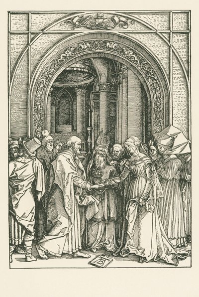 Le mariage de la Vierge, vers 1504 (gravure sur bois) - Albrecht Dürer or Duerer