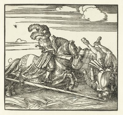 Deux cavaliers se battant à cheval - Albrecht Dürer or Duerer