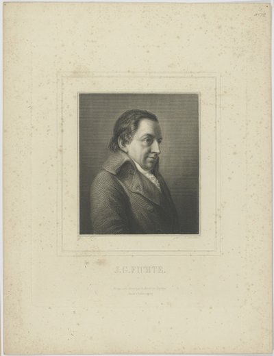 Portrait de Johann Gottlieb Fichte 1762-1814 - Albrecht Fürchtegott Schultheiss