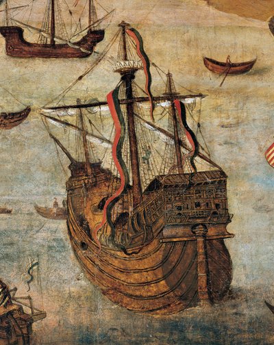 Caravelle espagnole (détail) - Alejo Fernandez