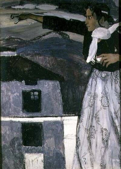 Femme en gris - Aleksandr Jakovlevic Golovin