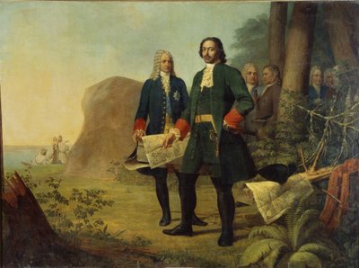 Pierre le Grand. La fondation de Saint-Pétersbourg, 1838 - Aleksei Gavrilovich Venetsianov
