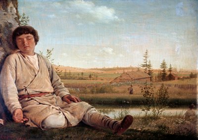 Berger endormi - Aleksei Gavrilovich Venetsianov