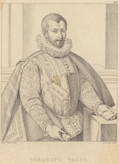 Portrait de Torquato Tasso - Alessandro Allori