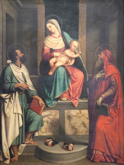 Madone avec Enfant et Saints - Alessandro Bonvicino Moretto