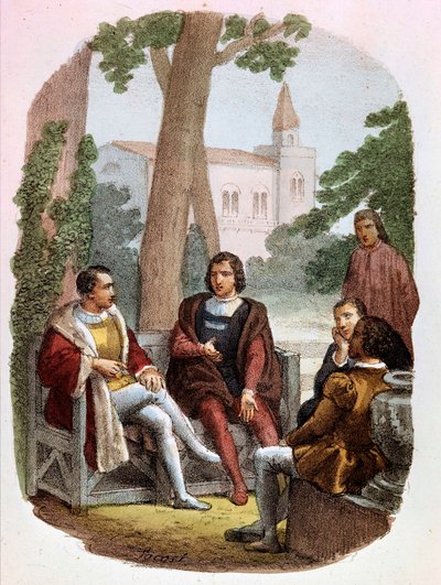 Fabrizio Colonna et Cosimo Rucellai discutent de l