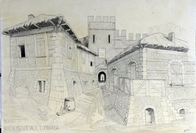 Architecture du Moyen Âge : vue des remparts d