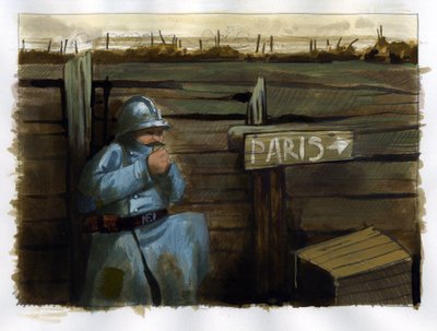 Première Guerre mondiale : un poilu de l