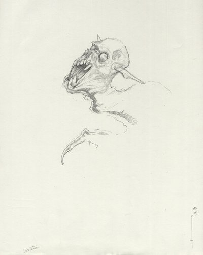 Créature légendaire : Chupacabra, vampire sud-américain Dessin par Alessandro Lonati - Alessandro Lonati