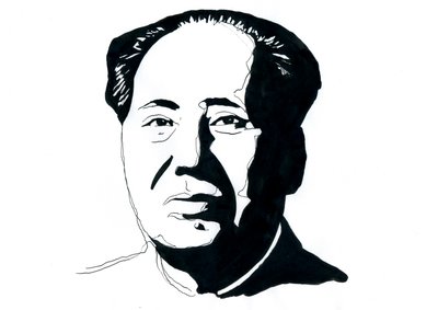 Portrait du révolutionnaire communiste chinois et père fondateur de la République populaire de Chine Mao Zedong - Alessandro Lonati