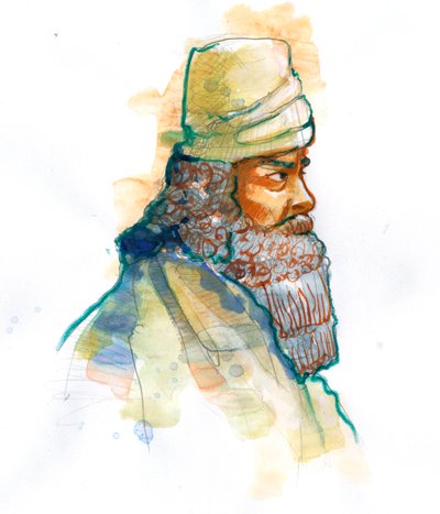Représentation de Zoroastre ou Zarathoustra fondateur du zoroastrisme - Alessandro Lonati