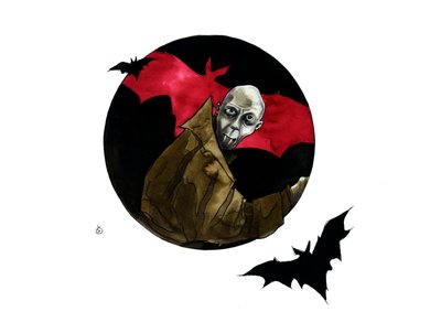 Représentation du personnage de Nosferatu le vampire - Alessandro Lonati